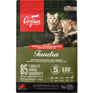 1,8 kg Orijen Tundra Katzenfutter mit Ente, Fisch und Wild
