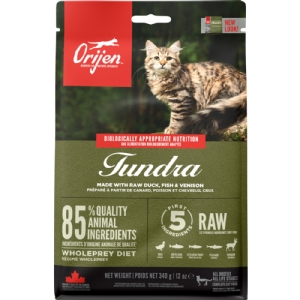 Orijen Tundra Katzenfutter mit Ente, Fisch und Wild