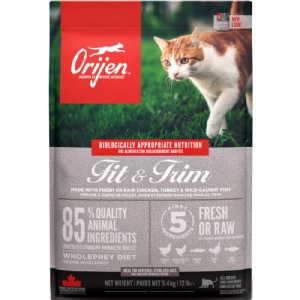 5,4 kg Orijen Fit & Trim Katzenfutter mit Huhn, Pute und Fisch