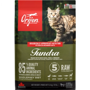 5,4 kg Orijen Tundra Katzenfutter mit Ente, Fisch und Wild