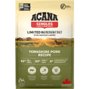 6 kg Acana Singles Yorkshire Pork Hundefutter mit Schweinefleisch