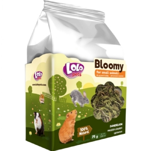 Lolo Blumensnack mit Löwenzahnwurzel für Kaninchen und Nagetiere 75g