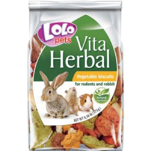 Lolo Bloomy Snack mit 3 Sorten Gemüse für Kaninchen und Nagetiere, 175 g.