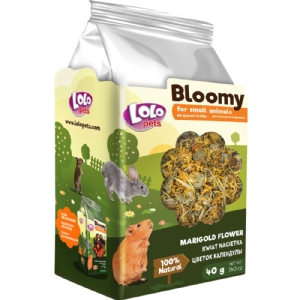 Lolo Bloomy snack mit Ringelblumenblüten für Kaninchen und Nagetiere 40g 