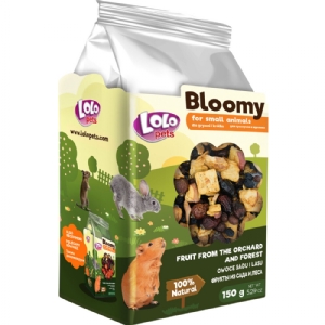 Lolo Bloomy Snack mit Obst und Waldfrüchten für Kaninchen und Nagetiere 150g