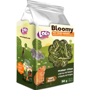 Lolo Bloomy Snack mit Petersiliestängeln für Kaninchen und Nagetiere 50g