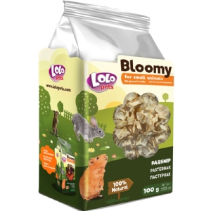 Lolo Bloomy Snack mit pastinakrot für Kaninchen und Nagetiere 100g