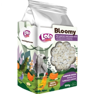 Lolo Bloomy Snack mit Kürbiskernen für Papageien und kleine exotische Vögel, 150 g