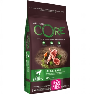 CORE - Getreidefreies Hundefutter mit Lamm für alle Rassen 10+2KG