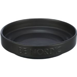 Trixie BE NORDIC Katzenschale mit Gummiring 0,3 Liter Ø16 cm - schwarz